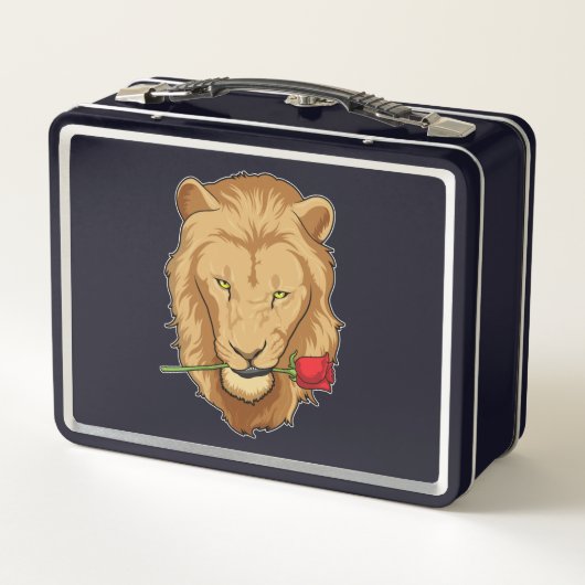 Lunch Box Lion avec Rose (Dos)
