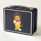 Lunch Box Lion en Gentilhomme avec Chapeau (Dos)