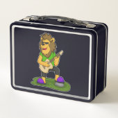 Lunch Box Lion musicien guitare (Dos)