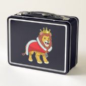Lunch Box Lion roi avec Couronne & Cap (Dos)