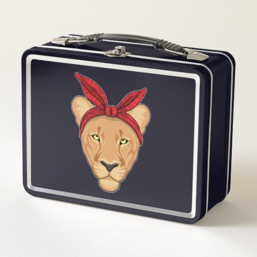 Lunch Box Lioness with bandana (Devant)