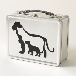 Lunch Box Lions noirs et blancs