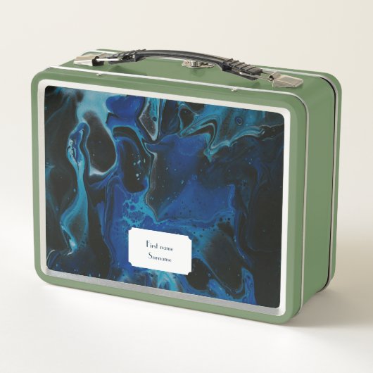 Lunch Box Liquide psychédélique bleu foncé (Dos)