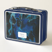 Lunch Box Liquide psychédélique bleu foncé (Dos)