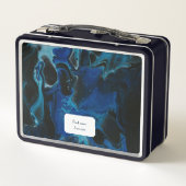 Lunch Box Liquide psychédélique bleu foncé (Dos)