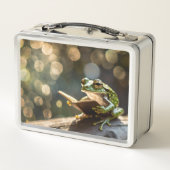 Lunch Box Livre de lecture de grenouille géante Cottagecore (Dos)