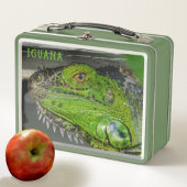 Lunch Box Lizard de fermeture photo Iguana vert