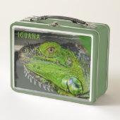 Lunch Box Lizard de fermeture photo Iguana vert (Devant)