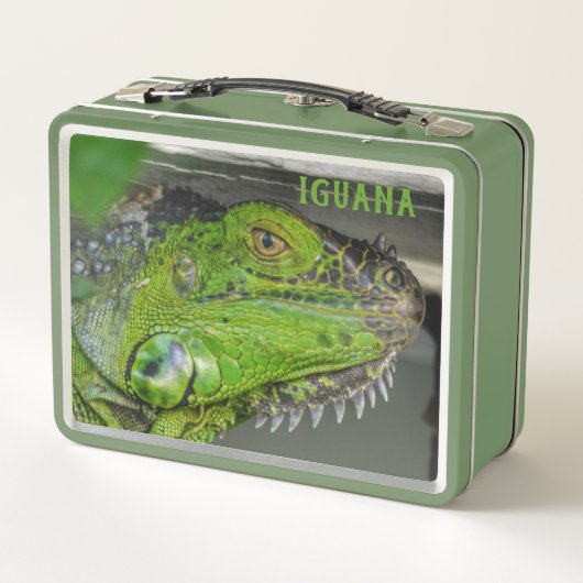 Lunch Box Lizard de fermeture photo Iguana vert (Dos)