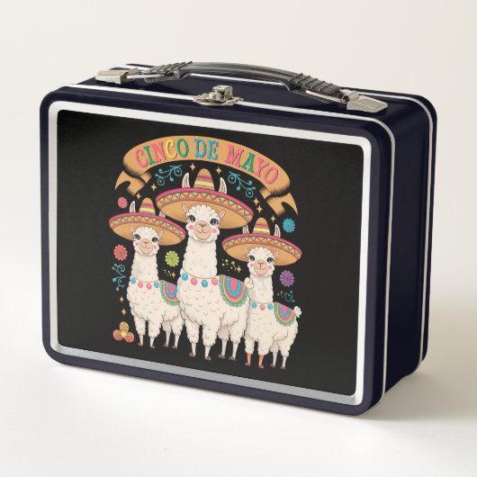 Lunch Box Llama Funny Cinco De Mayo Fête (Devant)