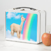 Lunch Box Llama Licking Rainbow (En situation)