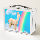 Lunch Box Llama Licking Rainbow (Devant)