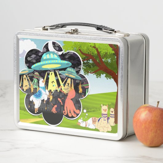 Lunch Box Llama vs Evil Squid Epic Space Battle (En situation)