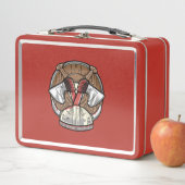 Lunch Box Logo de dessin Viking Shield (En situation)