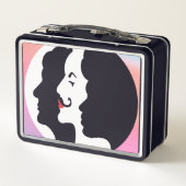 Lunch Box Logo de fille carnaval classique (Dos)