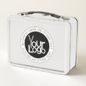 Lunch Box Logo d'entreprise et texte moderne simple modifiab (Dos)