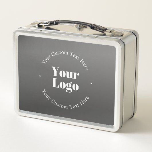 Lunch Box Logo d'entreprise ou design & texte modifiable (Dos)