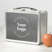 Lunch Box Logo d'entreprise ou design & texte modifiable (En situation)