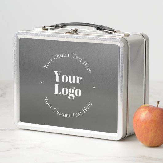 Lunch Box Logo d'entreprise ou design & texte modifiable (En situation)