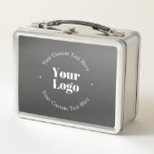 Lunch Box Logo d'entreprise ou design & texte modifiable (Devant)