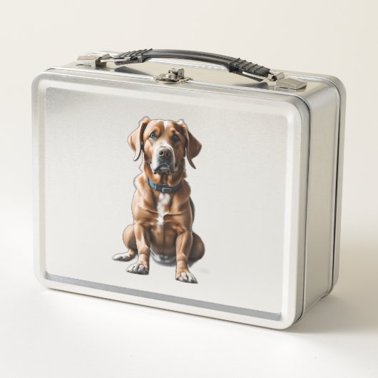 Lunch Box logo design t-shirt chien (Devant)