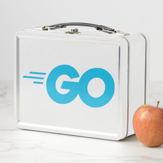 Lunch Box Logo Golang (Go Programming Language) (En situation)