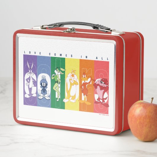 Lunch Box LOONEY TUNES™ - L'Amour Vient Dans Toutes Les Coul (En situation)