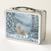 Lunch Box Loup blanc merveilleux (Dos)