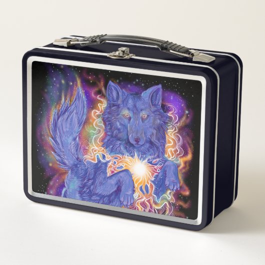 Lunch Box Loup cosmique (Devant)