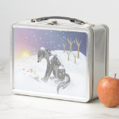 Lunch Box Loup d'hiver (En situation)