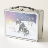 Lunch Box Loup d'hiver (Devant)