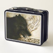 Lunch Box Loup noir celtique (Dos)