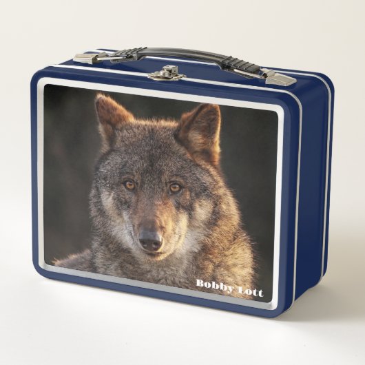Lunch Box Loup solitaire (Devant)