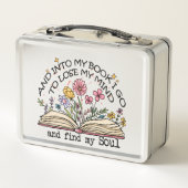 Lunch Box Louveur de livres floraux (Dos)