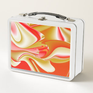 Lunch Box Love and Gold Abstrait 3D Rainbowart