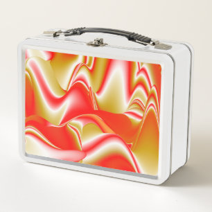 Lunch Box Love and Gold Abstrait 3D Rainbowart