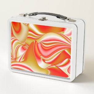 Lunch Box Love and Gold Abstrait 3D Rainbowart
