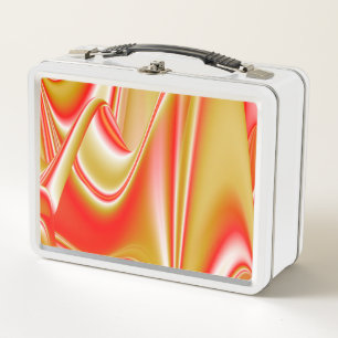 Lunch Box Love and Gold Abstrait 3D Rainbowart