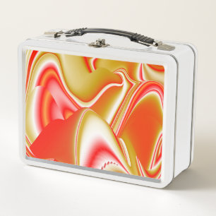 Lunch Box Love and Gold Abstrait 3D Rainbowart