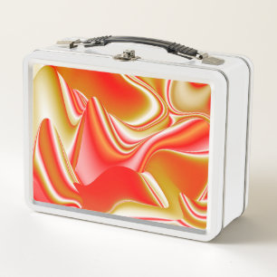 Lunch Box Love and Gold Abstrait 3D Rainbowart