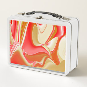 Lunch Box Love and Gold Abstrait 3D Rainbowart