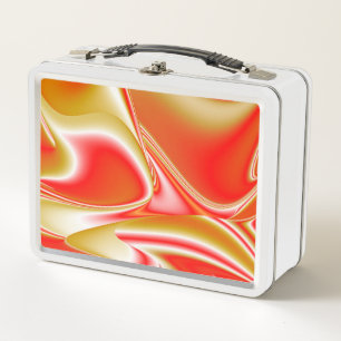 Lunch Box Love and Gold Abstrait 3D Rainbowart