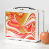 Lunch Box Love and Gold Abstrait 3D Rainbowart (En situation)