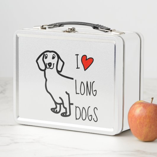 Lunch Box Love Dachshund Chien mignonne Dessin (En situation)