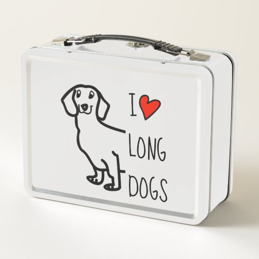 Lunch Box Love Dachshund Chien mignonne Dessin (Dos)
