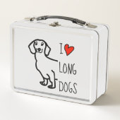 Lunch Box Love Dachshund Chien mignonne Dessin (Devant)