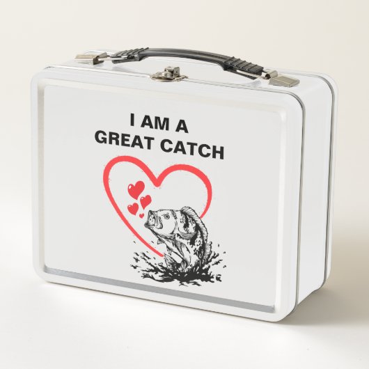 Lunch Box Love Fishing JE SUIS UN GRAND CATCH (Devant)