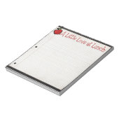 Lunch Box Love Note Notitieblok (Gedraaid)