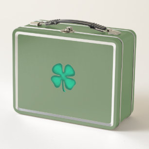 Lunch Box Lucky 4 feuilles Irlandais Clover vert n vert lunb