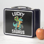 Lunch Box Lucky Saurus Dinosaur T Rex St Patrick's Day (En situation)